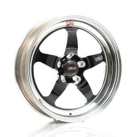 Weld S71 17x4.5 / 5x4.5 BP / 2.2in. BS Black Wheel (Medium Pad) - Non-Beadlock