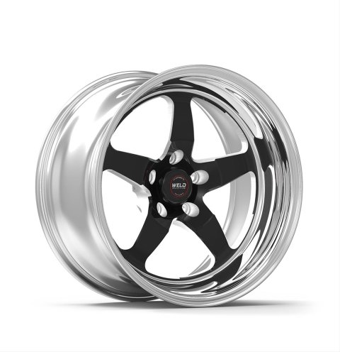 Weld S71 20x8 / 5x120mm BP / 5.3in. BS Black Wheel (High Pad) - Non-Beadlock