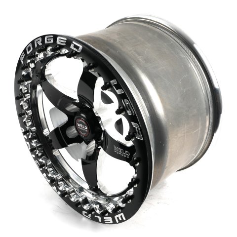 Weld S71 17x10 / 5x120mm BP / 7.2in. BS Black Wheel (High Pad) - Black Single Beadlock MT