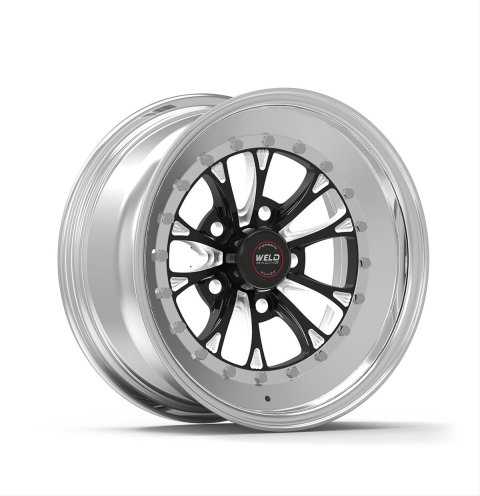 Weld Vitesse 15x8 / 5x4.75 BP / 3.5in. BS Black Wheel - Black Single Beadlock MT