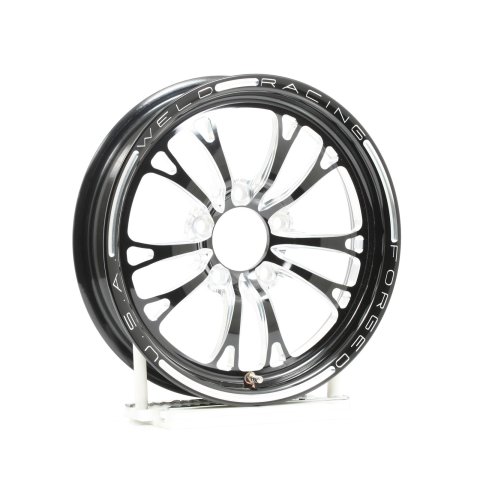 Weld V-Series 1-Piece 15x3.5 / 5x4.5 BP / 1.75in. BS Black Wheel - Non-Beadlock