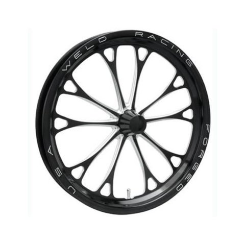 Weld V-Series 1-Piece 17x3.5 / Strange Spindle MT / 1.75in. BS Black Wheel - Non-Beadlock