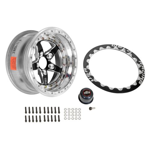 Weld Weldstar 15x8 / 5x4.5 BP / 3.5in. BS Black Wheel - Black Single Beadlock MT