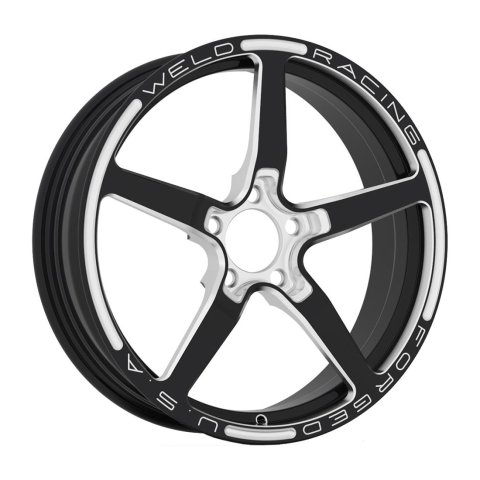 Weld Alumastar 1-Piece 18x6 / 5x4.75 BP / 3.2in. BS Black Wheel