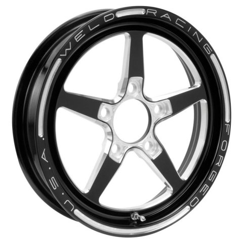 Weld Alumastar 1-Piece 18x6 / 5x115 BP / 2.7in. BS Black Wheel - Non-Beadlock