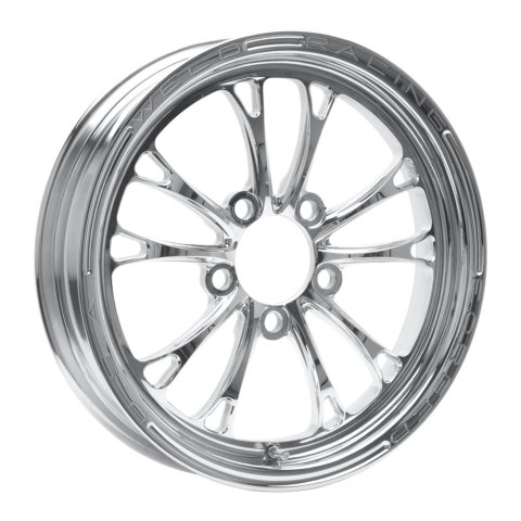 Weld V-Series 1-Piece 17x4.5 / 5x4.5 BP / 2.25in BS Polished Wheel - Non-Beadlock