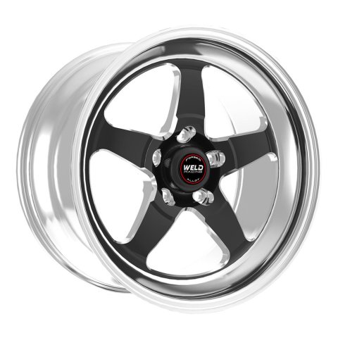Weld S71 17x5 / 5x112 BP / 2.2in. BS Black Wheel (High Pad) - Non-Beadlock