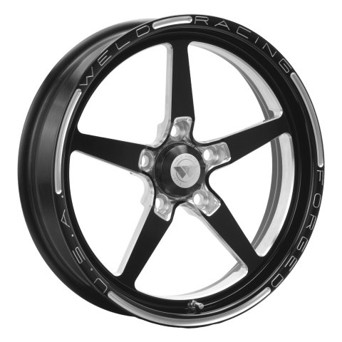Weld Alumastar 2.0 17x4.5 / 5x120 BP / 2.25in. BS Black Wheel - Non-Beadlock