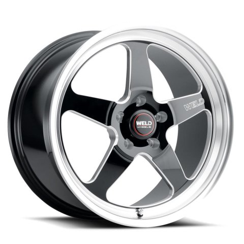 Weld S104 19x11 Ventura 5x114.3 ET56 BS8.2 Gloss BLK MIL DIA 72.56
