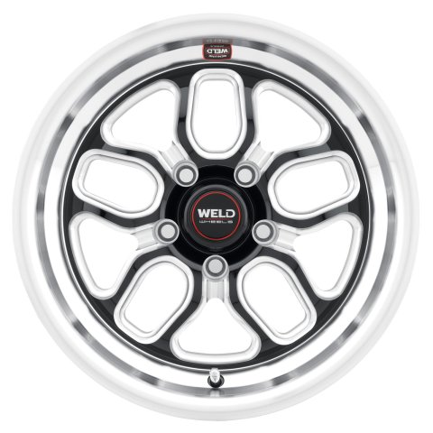 Weld S107 15X8 Laguna 5X114.3 ET00 BS4.50 Gloss Black MIL Dia 78.1