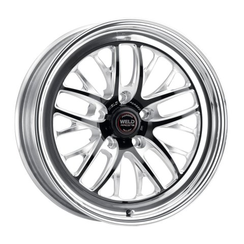 Weld S82 17x5 / 5x120 BP / 2.1in BS (-21mm Offset) Black Wheel (High Pad)