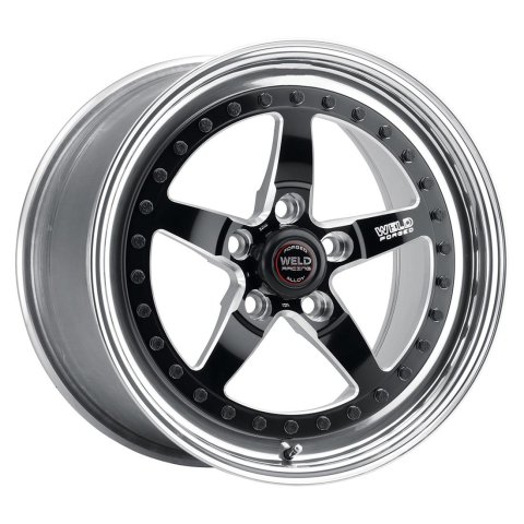 Weld Weldstar 17x10 / 5x112 BP / 7.2in. BS Black Wheel - High Pad