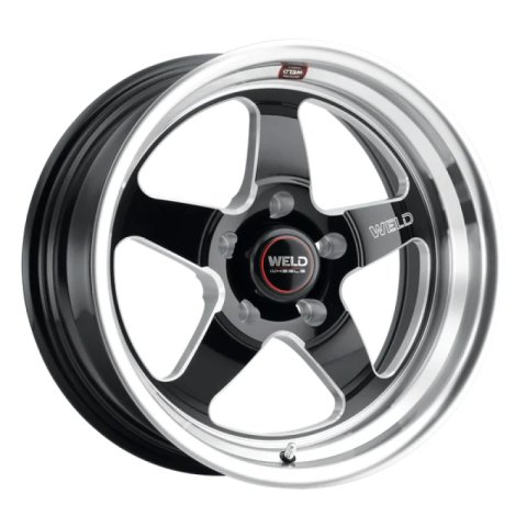 Weld S155 18x11 Ventura 5x120.65 43 Offset BS 7.69 Gloss BLK MIL DIA 72.56