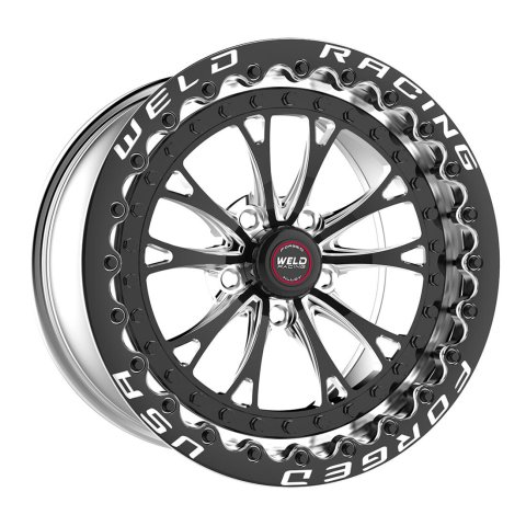 Weld Vitesse 17x10 / 5x4.5mm BP / 8in. BS Low Pad Black Wheel - Black SBL