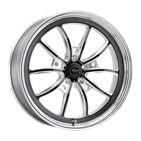 Weld S80 17x5 / 5x120 BP / 2.2in BS Black Wheel (High Pad) - Non-Beadlock