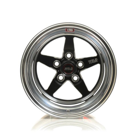 Weld S71 15x14.33 / 5x4.5 BP / 6.5in. BS Black Wheel (Low Pad) - Non-Beadlock