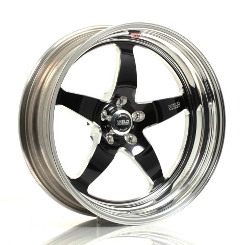Weld S71 20x7 / 5x4.5 BP / 1.8in. BS Black Wheel (High Pad) - Non-Beadlock