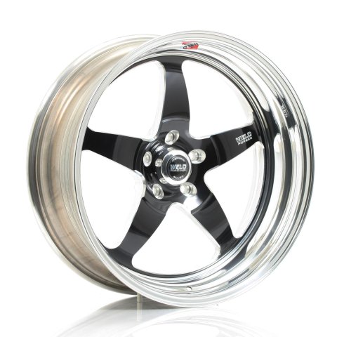 Weld S71 20x8 / 5x120mm BP / 3.4in. BS Black Wheel (Medium Pad) - Non-Beadlock