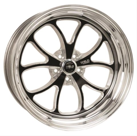 Weld S76 15x10.33 / 5x4.5 BP / 6.5in. BS Black Wheel (Low Pad) - Non-Beadlock