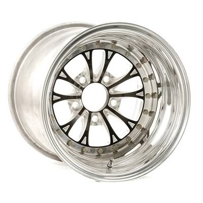 Weld Vitesse 15x10 / 5x4.5 BP / 3.5in. BS Black Wheel - Non-Beadlock