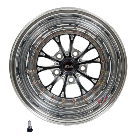 Weld Vitesse 15x14 / 5x4.75 BP / 5.5in. BS Black Wheel - Non-Beadlock