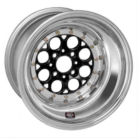 Weld Magnum Import 13x8 / 4x100mm BP / 3in. BS Black Wheel - Non-Beadlock
