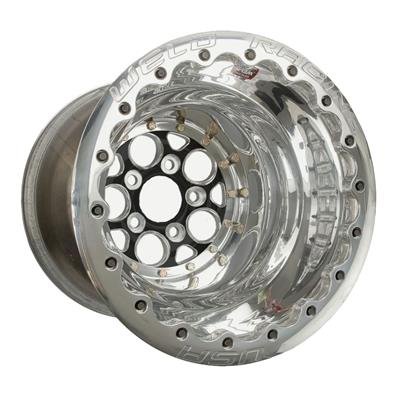 Weld Magnum 2.0 15x14 / 5x4.5 BP / 4in. BS Polished Wheel - Single Beadlock MT