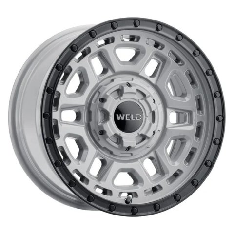 Weld Off-Road Crux 17x9in / 6x135 BP / ET -12 / 106.1mm Bore - Gloss Armor Gray / Satin Black Wheel