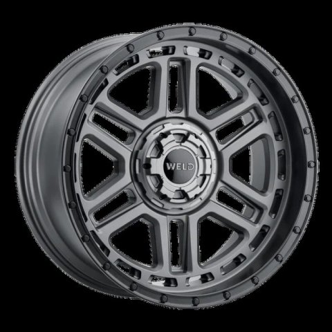 Weld Off-Road Crux 20x10in / 5x127 BP / ET -18 / 87.1mm Bore - Satin Gunmetal / Satin Black Wheel