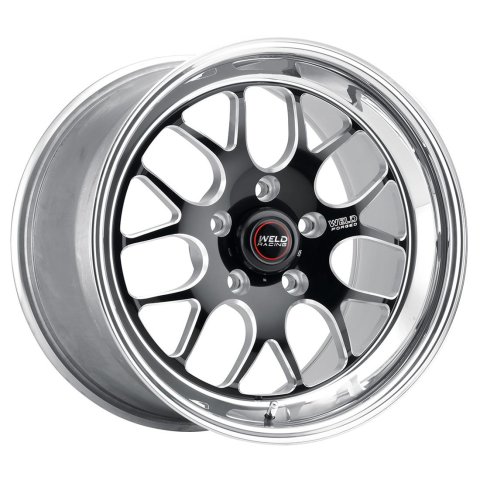 Weld S77 17x5 / 5x112 BP / 2.2in. BS Black Wheel (High Pad) - Non-Beadlock