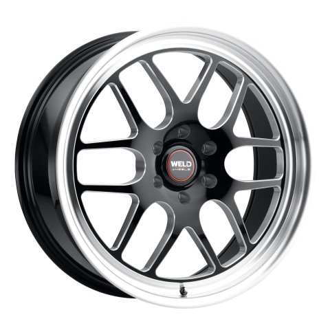 Weld Solana 22x9.5 / 6x139.7 BP / ET25 / 106.1mm Bore - Gloss Black MIL DIA Wheel
