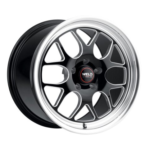 Weld Solana 18x12 / 5x120.65 BP / ET50 / 70.3mm Bore - Gloss Black MIL DIA Wheel