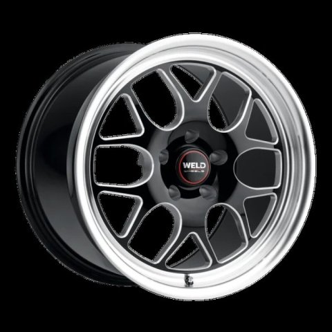Weld Solana Drag 17x10 / 5x114.3 BP / ET0 / 78.1mm Bore - Gloss Black MIL DIA Wheel