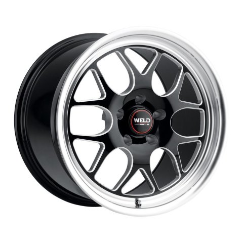 Weld Solana Drag 20x7 / 5x115 BP / ET-8 / 78.1mm Bore - Gloss Black MIL DIA Wheel