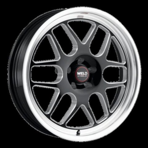 Weld Solana Drag 20x5 / 6x135 BP / ET-19 / 87.1mm Bore - Gloss Black MIL DIA Wheel