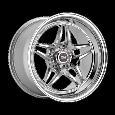 Weld S81 18x10.5 / 5x4.5 BS / 7.7 (50 ET) Polish 3.18 ID Medium Pad - Non Beadlock