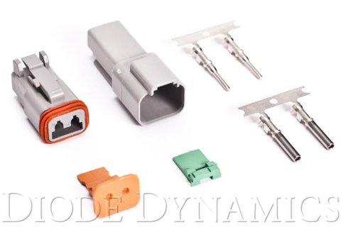 Diode Dynamics Deutsch Connector Kit 2-Pin 16-22 Gauge