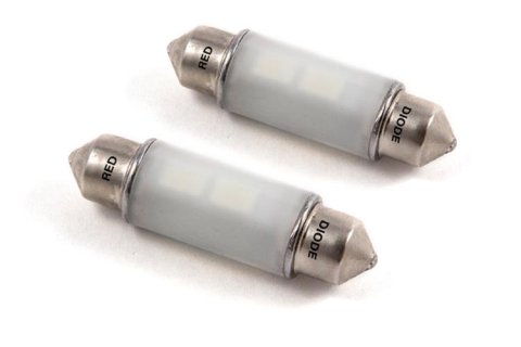 Diode Dynamics 39mm HP6 LED Bulb LED - Red (Pair)