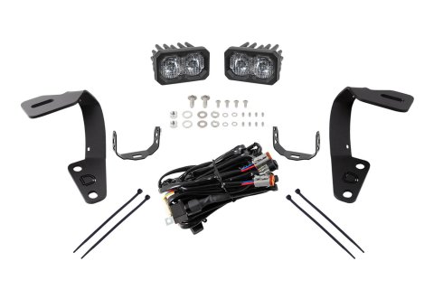 Diode Dynamics 10-21 Toyota 4Runner Stage Series 2in LED Ditch Light Kit Sport - White Combo