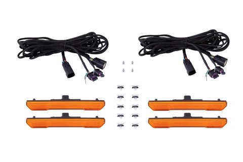 Diode Dynamics 20-21 Sierra 2500/3500 HD LED Sequential Sidemarkers - Amber Set