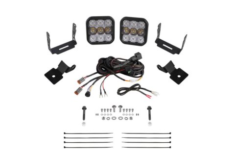 Diode Dynamics 14-18 Polaris RZR XP Stage Series SS5 A-Pillar Pod Kit - Sport White Combo