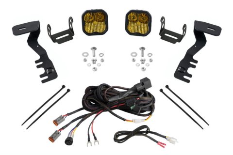 Diode Dynamics 2024+ Toyota Tacoma SS3 LED Ditch Light Kit- Pro Yellow Combo