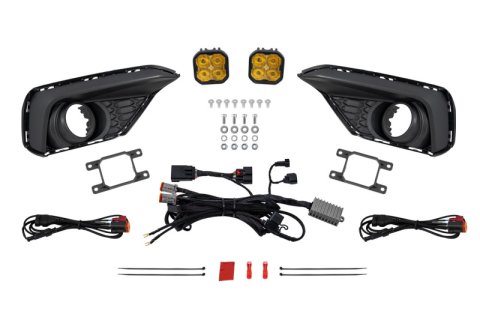Diode Dynamics 2026 Ford Mustang EcoBoost SS3 Add-On Fog Lamp Kit Yellow Sport