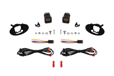 Diode Dynamics SSC1 Type MZ LED Fog Light Kit Yellow SAE Fog