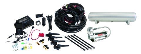 Air Lift Performance 3H (1/4 Air Line 4 Gal 5-Port Raw Aluminum Tank VIAIR 444C Comp)