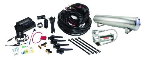 Air Lift Performance 3H (3/8 Air Line 4 Gal 5-Port Polished Aluminum Tank VIAIR 444C Comp)