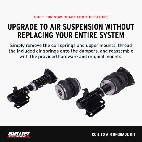 Air Lift 05-14 Ford Mustang S197 Coil to Air Upgrade Kit