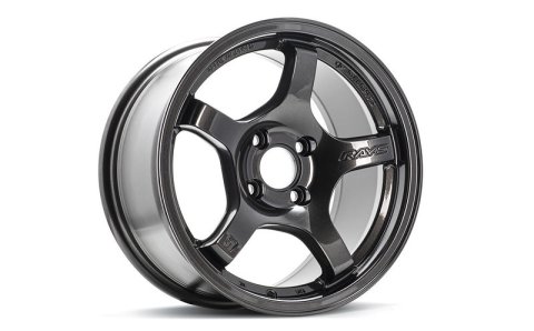 Gram Lights 57CR 15x8.0 +28 4x100 Super Dark Gunmetal Wheel