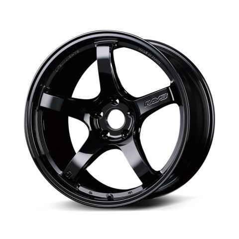 Gram Lights 57CR 18x7.5 +40 5x114.3 Gloss Black Wheel
