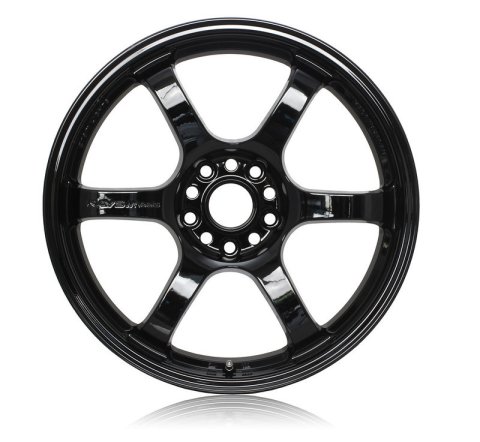 Gram Lights 57DR 18x8.5 +37 5x100 Glossy Black Wheel